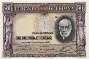 50 Pesetas 22.7.1935